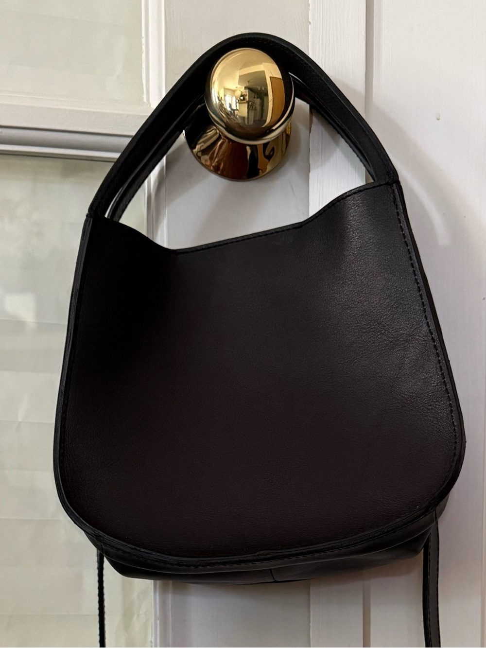 Madewell Black Leather Shoulder Bag
